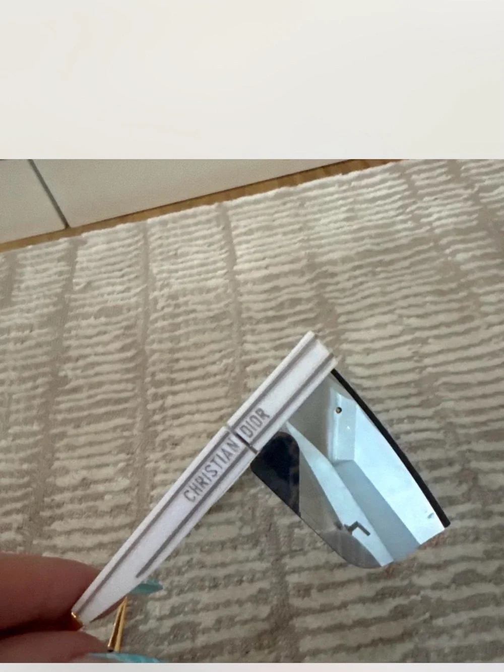 Mirrored Shield Sunglasses - Silver